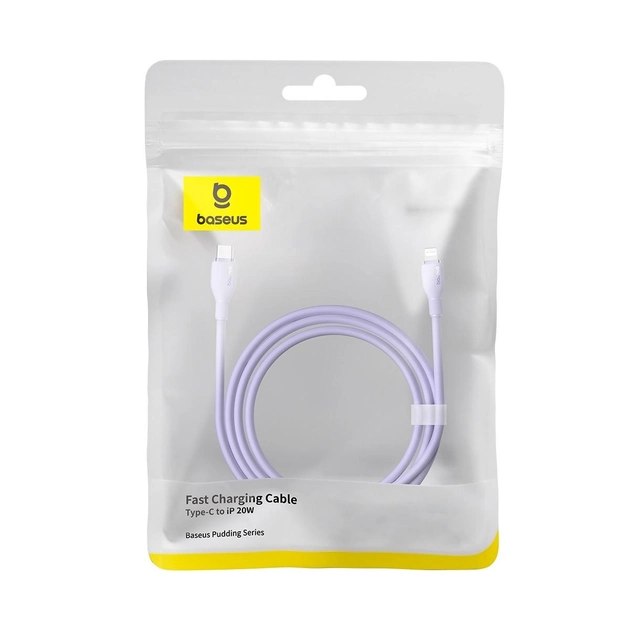 Baseus Cable TYPE-C to IP 20W/1.2M Purple (P10355701511-00) - Gtel baseus cable type c to ip 20w 1 2m purple p10355701511 00 2