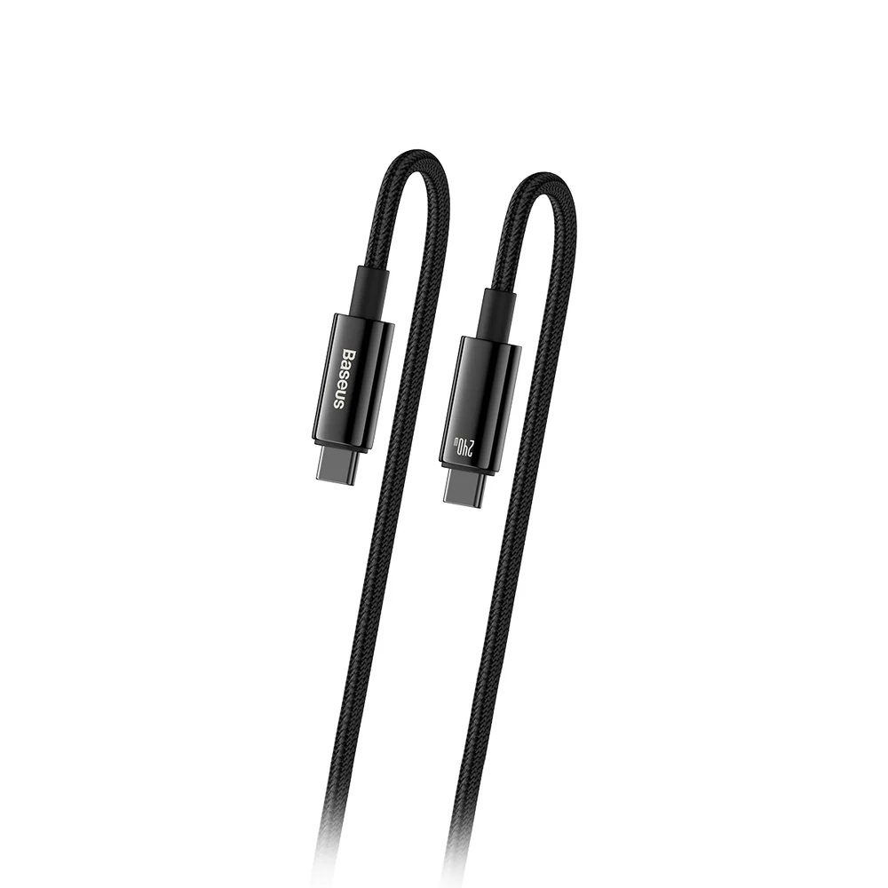 Baseus Cable TYPE-C to TYPE-C 240W/1M Black (CAWJ040001) - Gtel baseus cable type c to type c 240w 1m black cawj040001 6