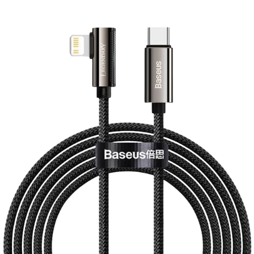baseus cable type c vers lightning pour iphone pd 20w 2m noir catlcs a01 1