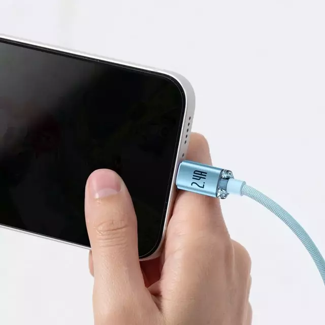 Baseus Cable USB – Lightning 2,4A /1,2m blue (CAJY001103) - Gtel baseus cable usb lightning 24a 12m blue cajy001103 4