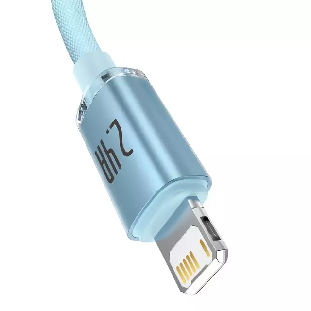 Baseus Cable USB – Lightning 2,4A /1,2m blue (CAJY001103) - Gtel baseus cable usb lightning 24a 12m blue cajy001103 7