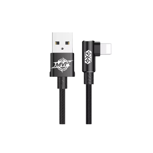 baseus cable usb mvp type coude pour ip 15a 2m noir calmvp a01 1