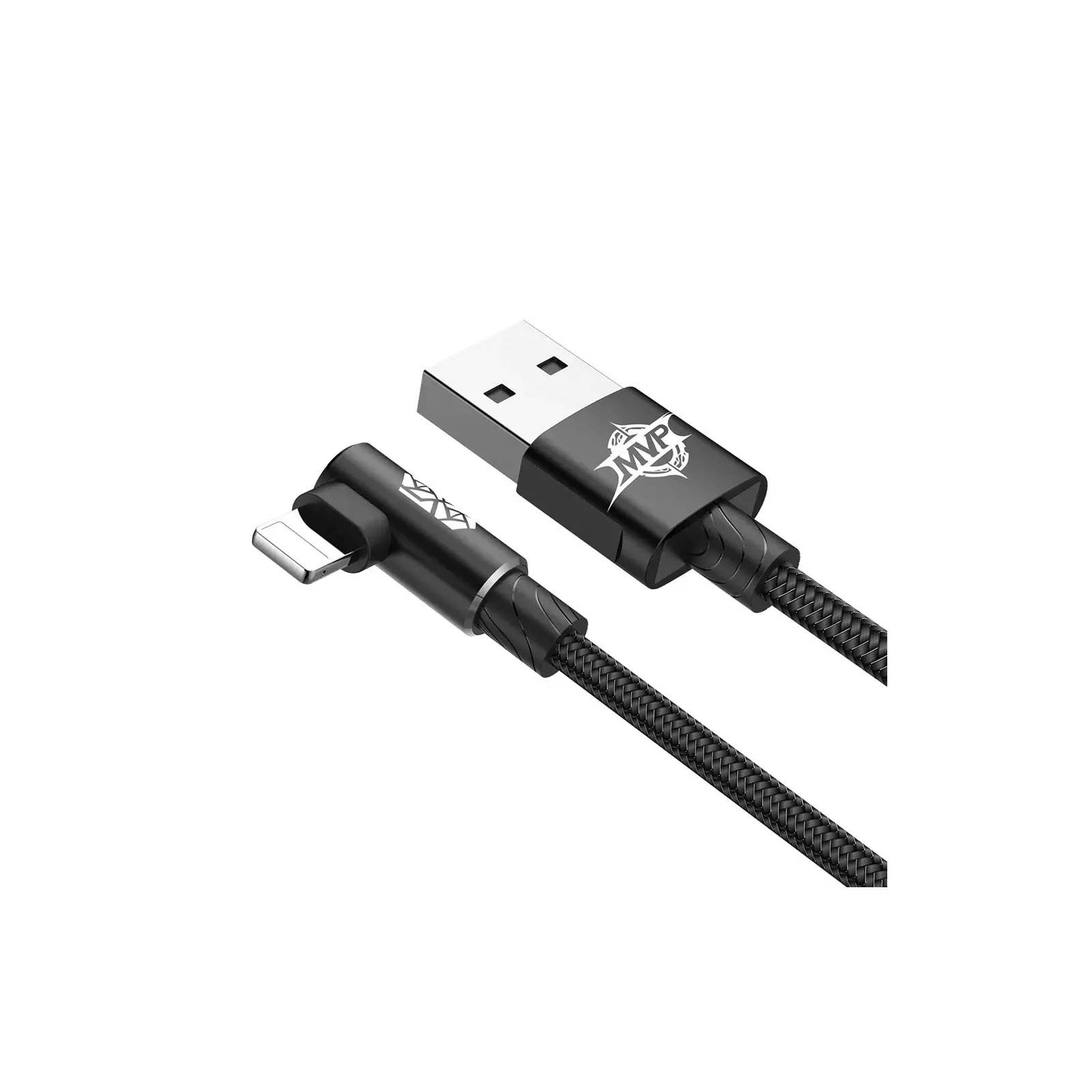 baseus cable usb mvp type coude pour ip 15a 2m noir calmvp a01 4