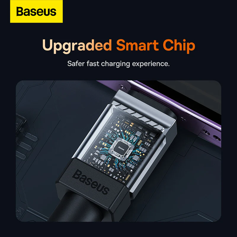 Baseus Cable USB to IP 2.4A/2M Black (CAKW000501) - Gtel baseus cable usb to ip 2 4a 2m black cakw000501 3
