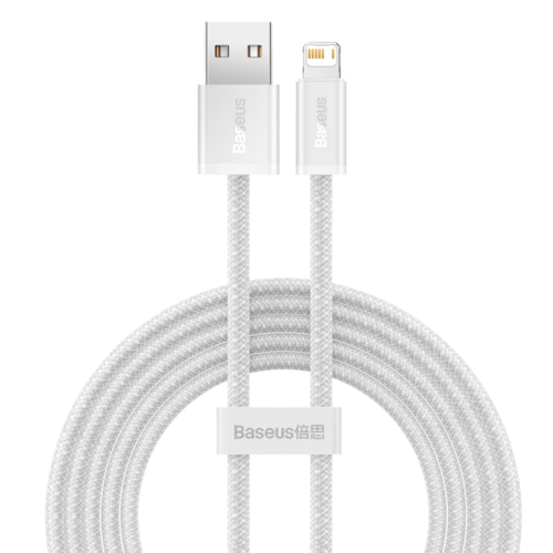 baseus cable usb to ip 2 4a 2m white cald000502 1