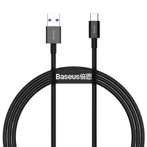 baseus cable usb vers type c 66w 11 v 6 a 1 m noir catys 01 1