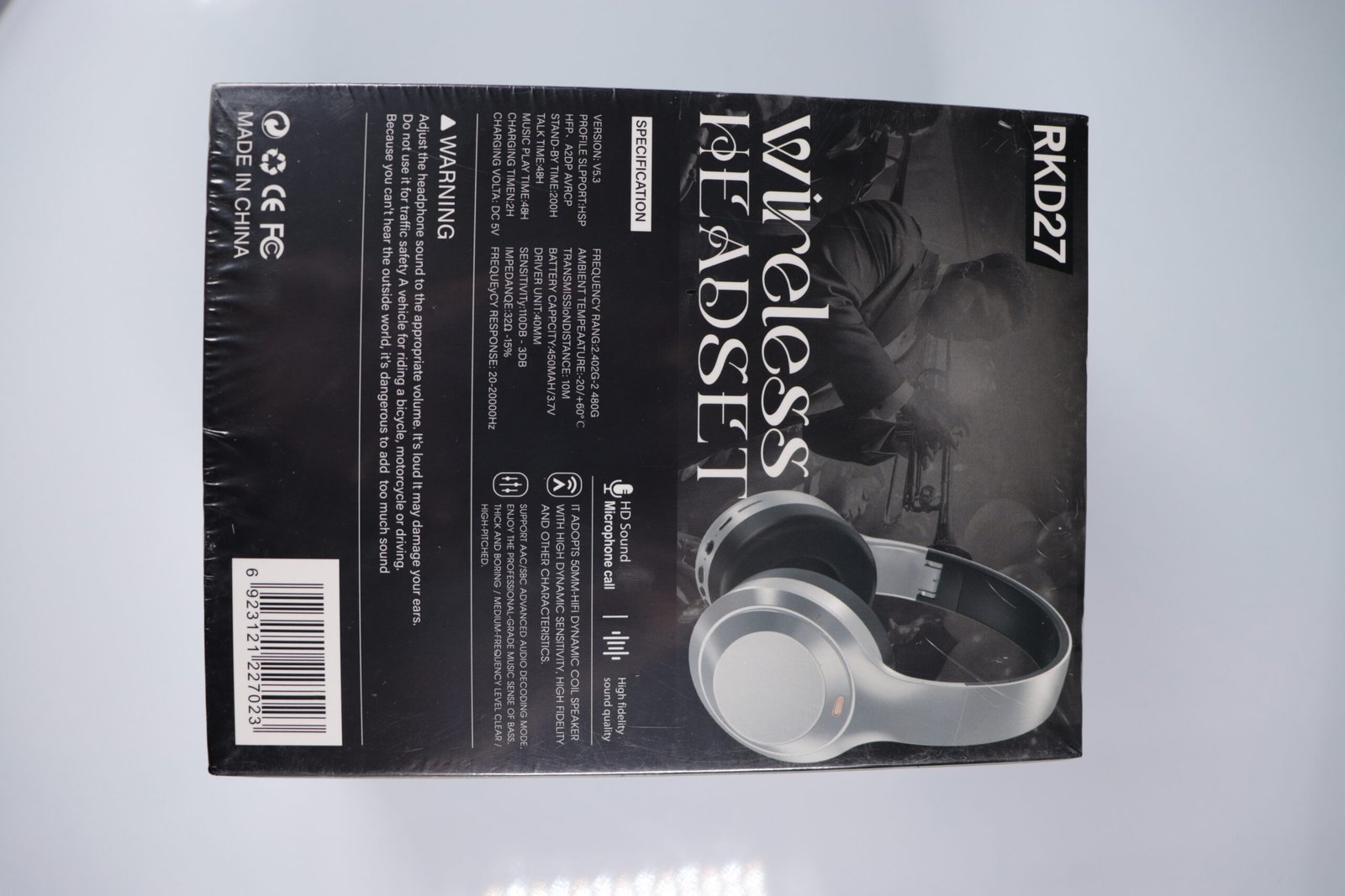 Casque Bluetooth Haute-Définition RKD27 - Gtel casque bluetooth haute definition rkd27