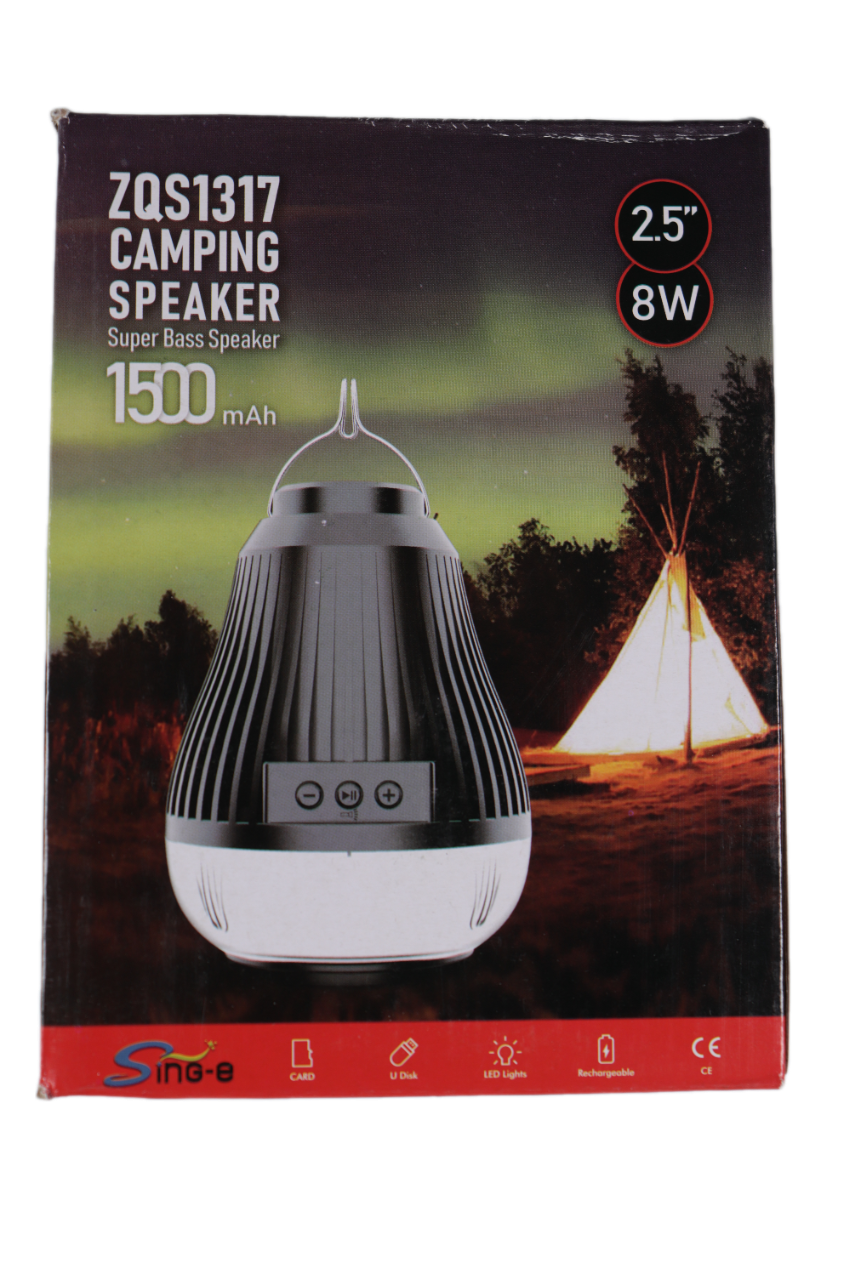 Haut-parleur de Camping Super Bass ZQS1317 - Gtel haut parleur de camping super bass zqs1317