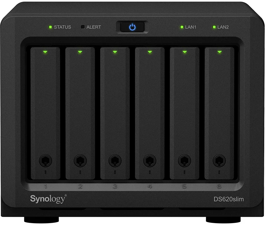 serveur nas 6 baies synology diskstation ds620slim