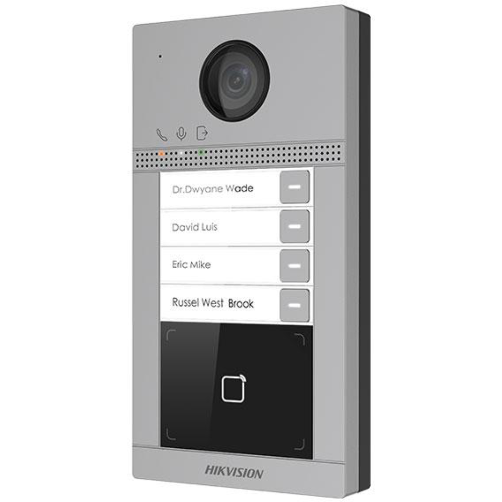 hikvision ds kv8413 wme1c station de porte en metal pour villa a 4 boutons