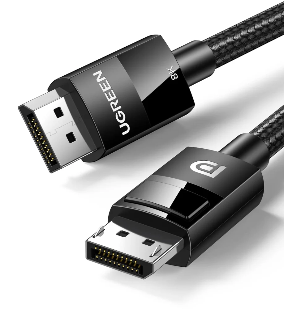cable ugreen displayport 14 male vers male 8k 3 metres 80393