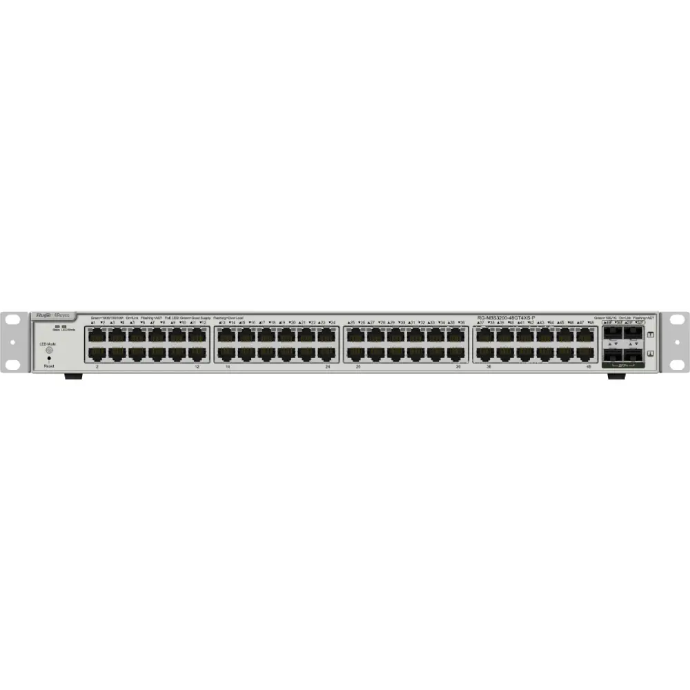 reyee switch l2 48 port gb 48 poe 4 sfp 10g 370w rg nbs3200 48gt4xs p (4)
