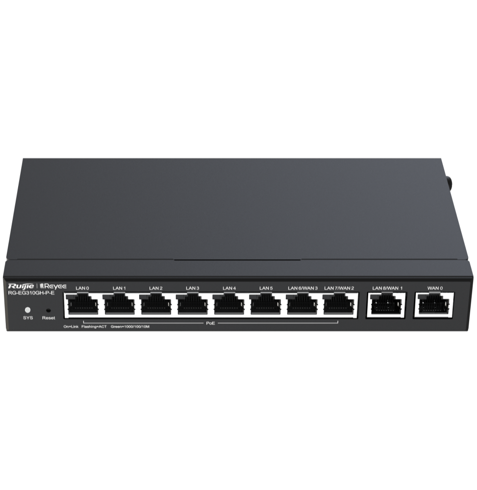 routeur vpn de haute performance reyee rg eg310gh p e 10 ports