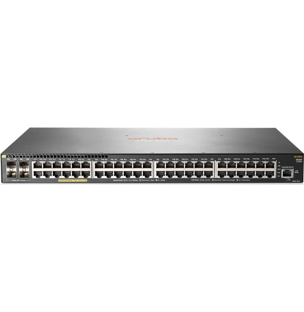 switch administrable aruba 2930f 48g poe 4sfp jl256a