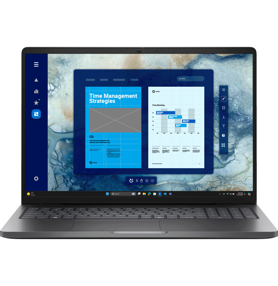 ordinateur portable dell pro 16 pc16250 dp16 c5 fd