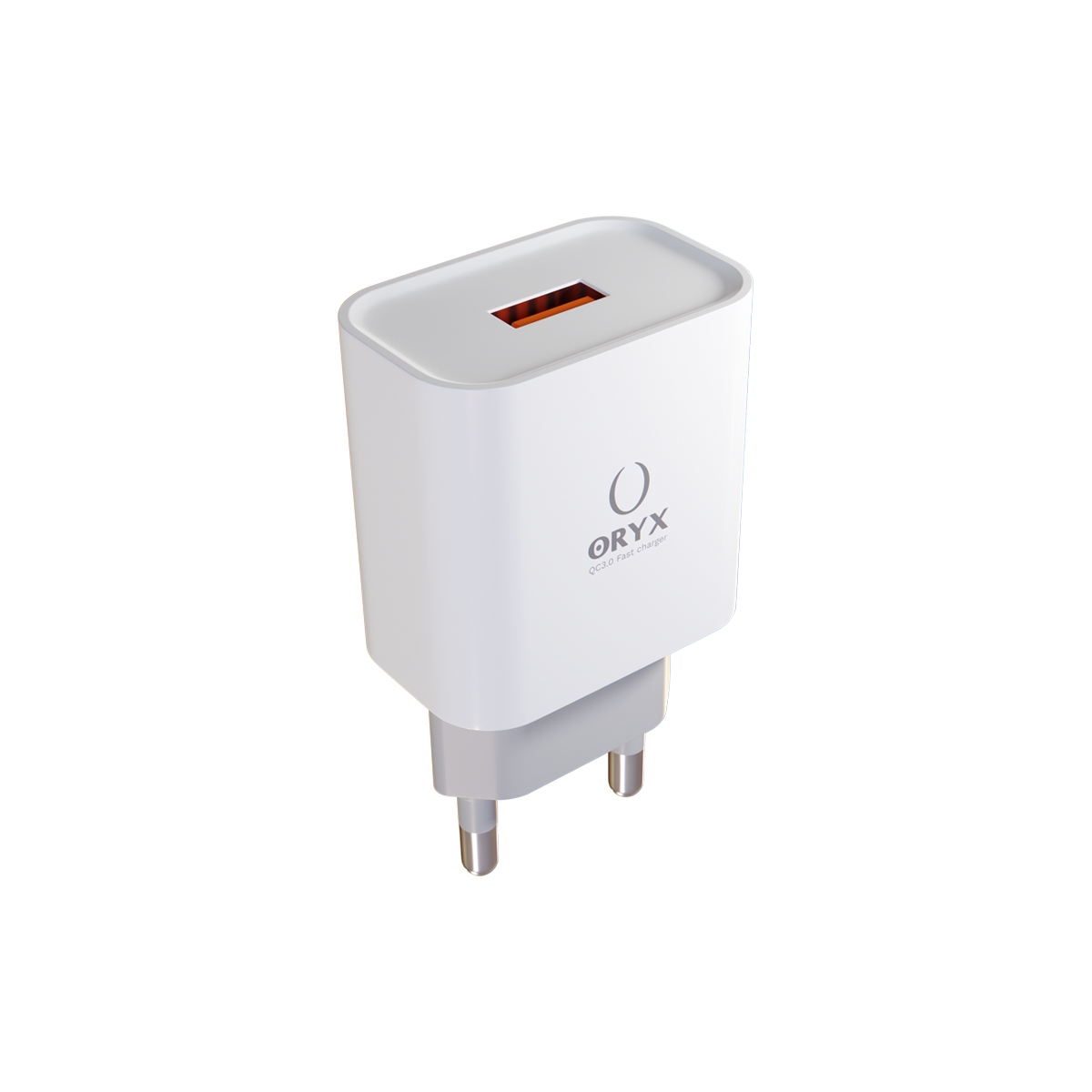 Fast charger 18W avec câble Type C - Gtel Oryx SPC QC3 Front.webp