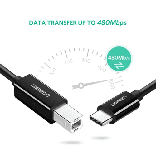 Ugreen Cable imprimante USB C to BM Noir 2M 2.png