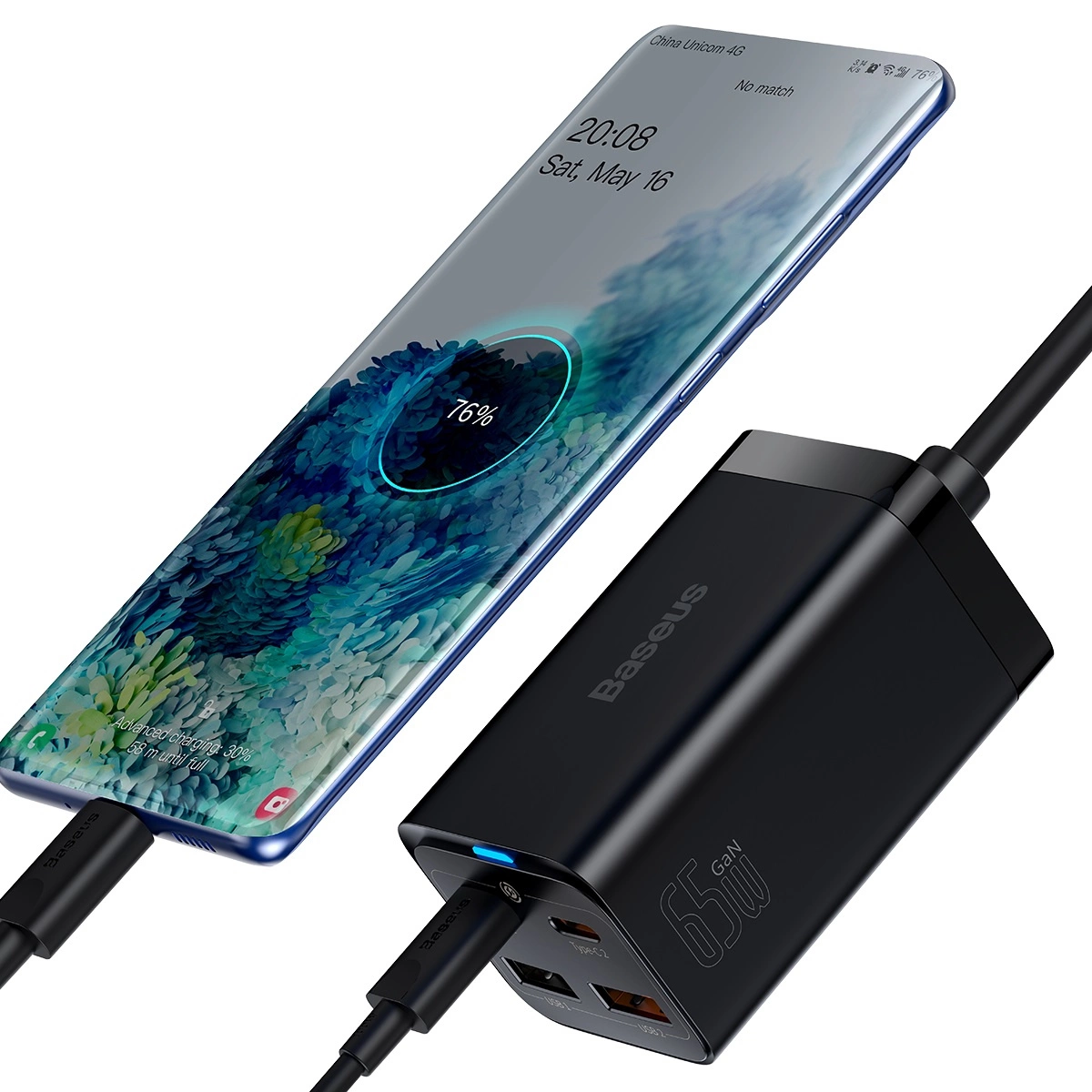Chargeur de bureau rapide Baseus Gan3 Pro 65W (CCGP040101) - Gtel chargeur de bureau rapide baseus gan3 pro 65w ccgp0401012.webp