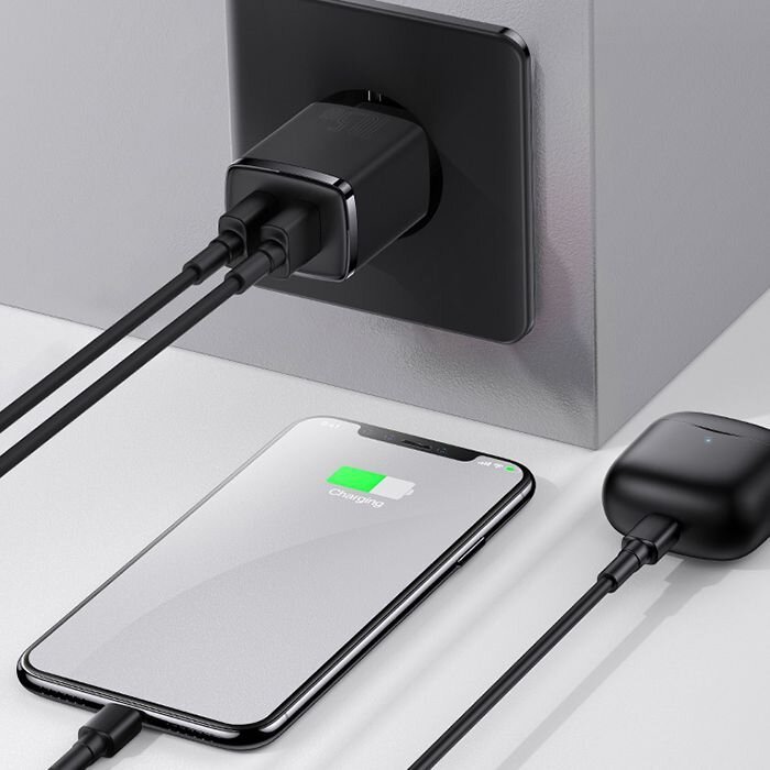 Chargeur mural compact Baseus avec 2 ports USB 10.5W Noir (CCXJ010201) - Gtel chargeur mural compact baseus avec 2 ports usb 10.5w noir ccxj010201 3.jpg