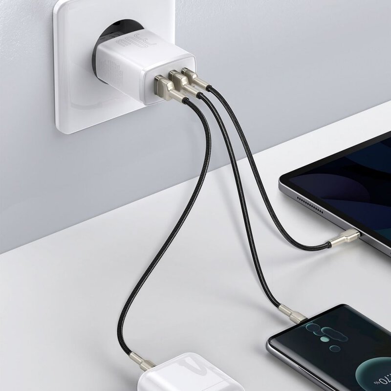 Chargeur rapide compact Baseus 2U+C 30W EU Blanc (CCXJ-E02) - Gtel chargeur rapide compact baseus 2uc 30w eu blanc ccxj e02 3.jpg