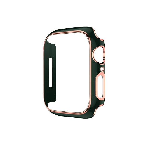 hyphen apple watch frame protector 41mm green and rose gold haw fp41grg7736 1.png