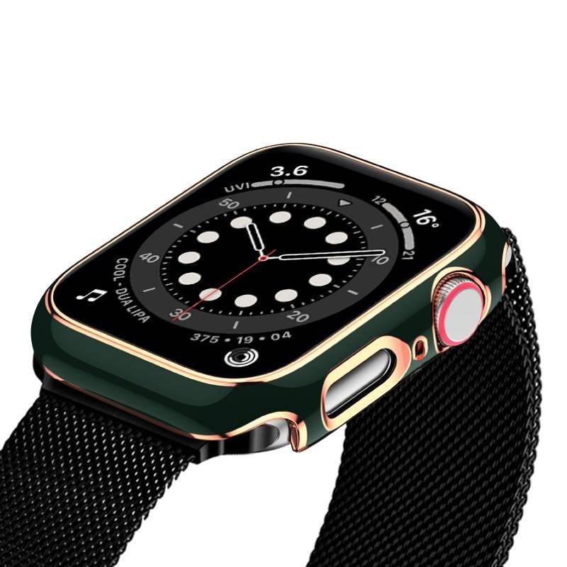 hyphen apple watch frame protector 41mm green and rose gold haw fp41grg7736 6.jpg