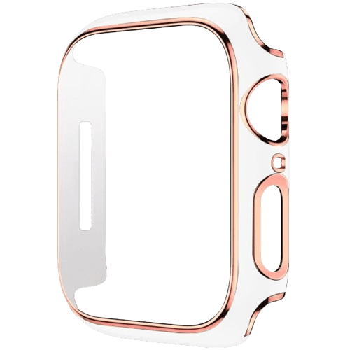 hyphen apple watch frame protector 45mm white and rose gold haw fp45wrg7743 1.png